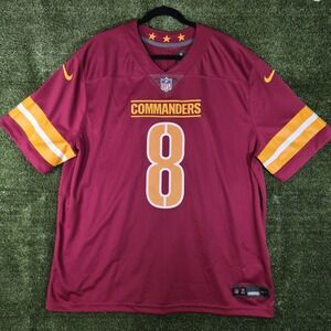 Nike Washington Commanders Brian Robinson Jr #8 Jersey Mens XXL Burgundy NFL...